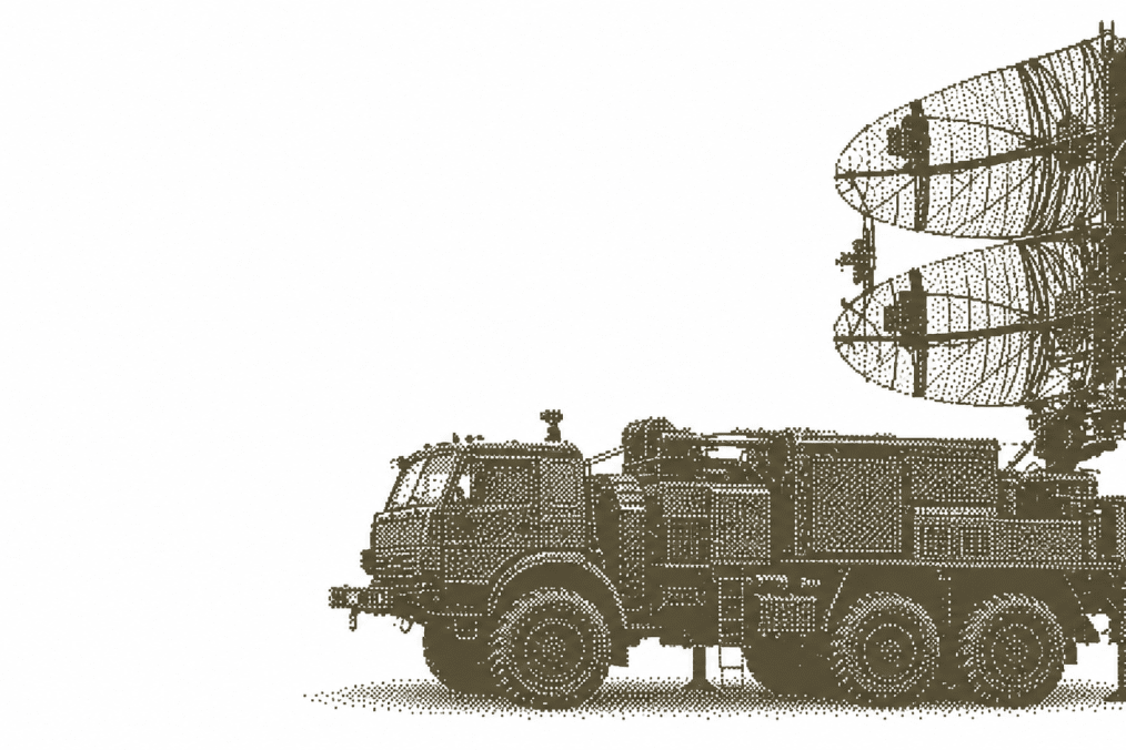 Illustration of a Russian Kasta-2E2 mobile radar system. (Source: General Staff of the Armed Forces of Ukraine) Illustration of a Russian Kasta-2E2 mobile radar system. (Source: General Staff of the Armed Forces of Ukraine)