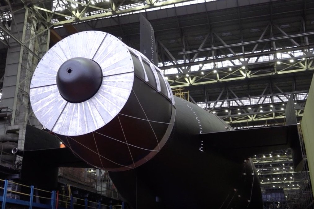 Russian nuclear-powered submarine Khabarovsk during its launch ceremony in Severodvinsk, Russia, November 1, 2025. Illustrative photo. (Source: Getty Images) Russian nuclear-powered submarine Khabarovsk during its launch ceremony in Severodvinsk, Russia, November 1, 2025. Illustrative photo. (Source: Getty Images)