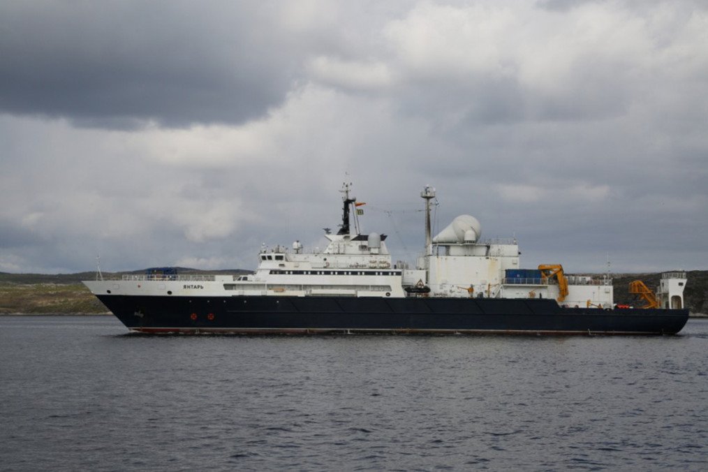 Illustrative image. Russian spy-ship Yantar in 2018. (Source: Wikimedia)