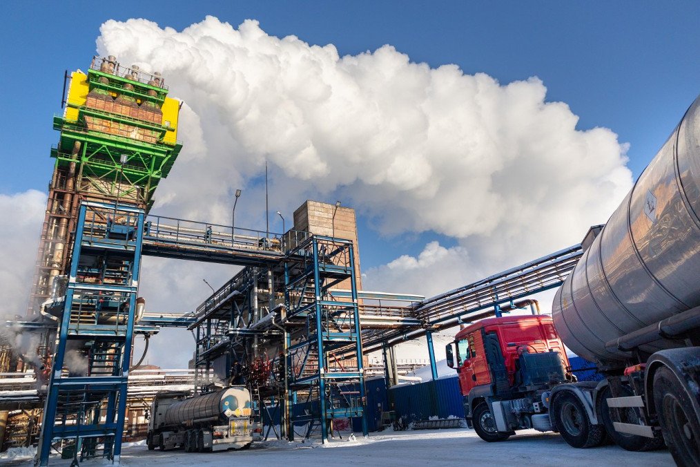 Azot chemical plant in Novomoskovsk, Tula region.
