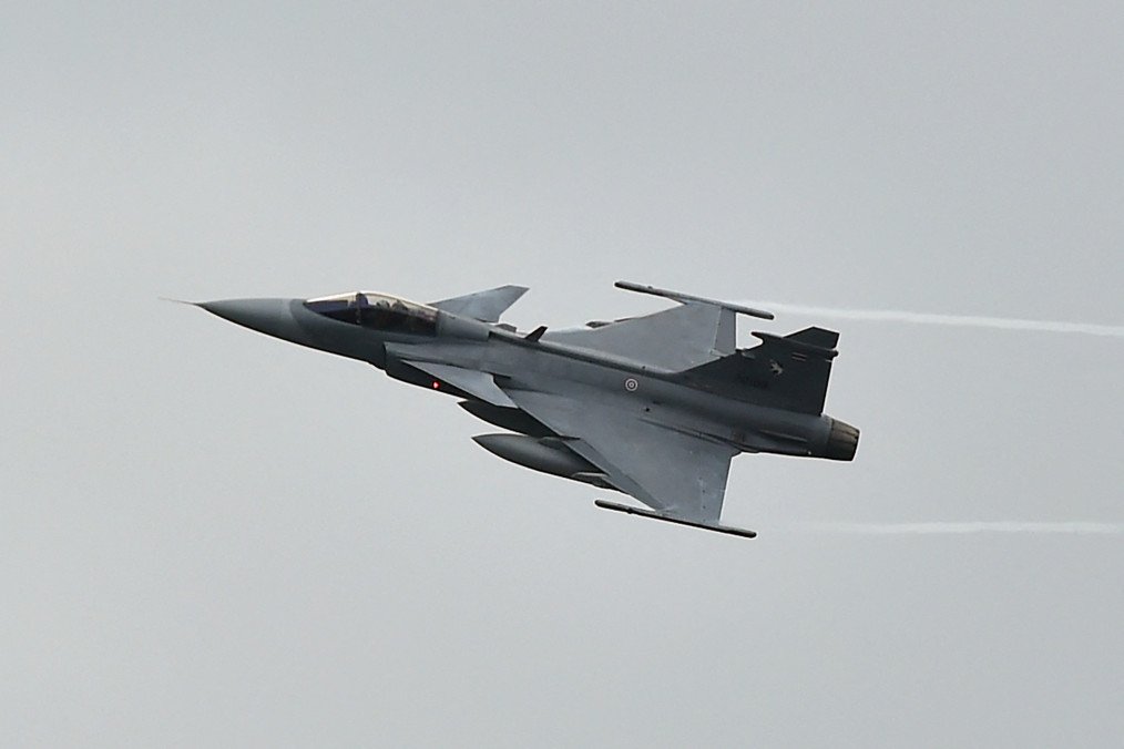 Gripen fighter jet. (Source: Getty Images)