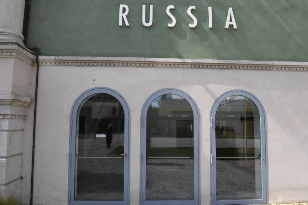 The closed Russian Pavilion is on view at the Giardini prior to the 59th Biennale of Art at the Preview Opening. (Source: Getty Images)