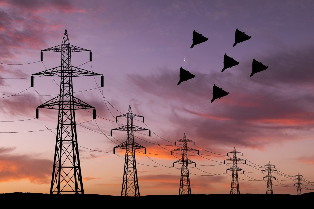 Attack of drones on the power grid. (Source: Getty Images)