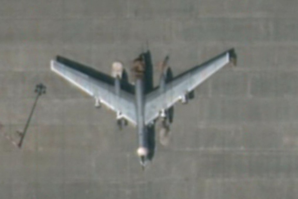 A Russian Tu-95 strategic bomber with its tail section destroyed following a Ukrainian drone strike. (Photo: Open source) A Russian Tu-95 strategic bomber with its tail section destroyed following a Ukrainian drone strike. (Photo: Open source)