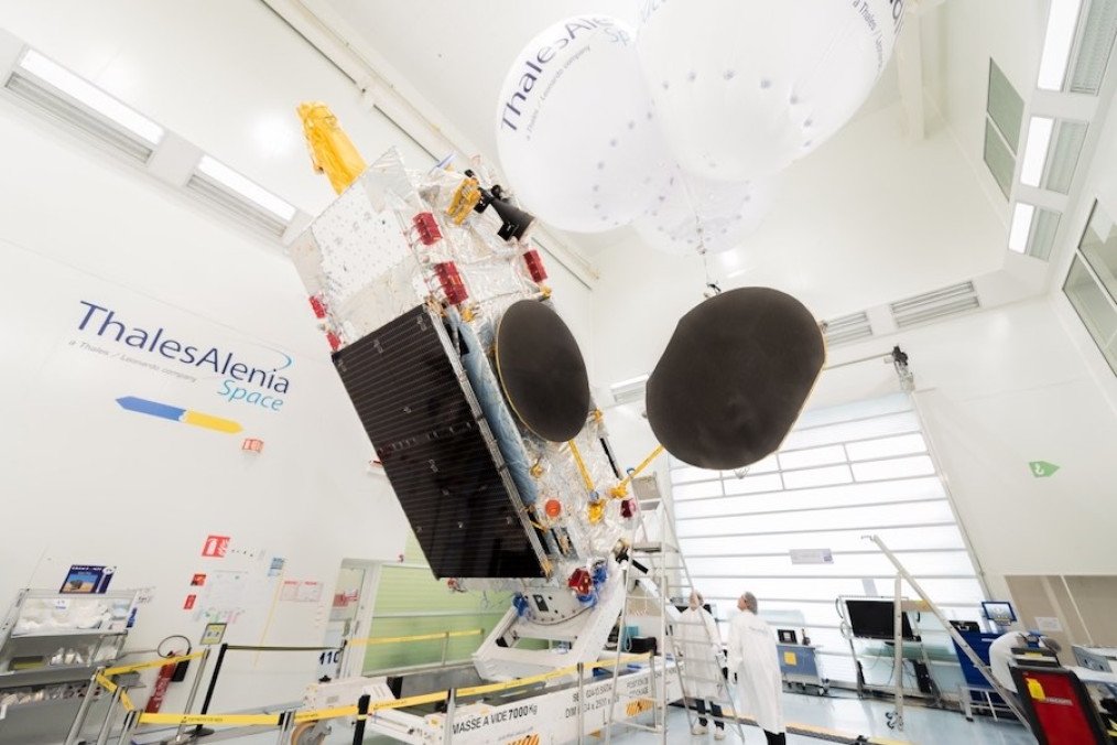The Yamal 601 communications satellite is being assembled and tested at Thales Alenia Space’s facility in Cannes, France. (Source: Thales) The Yamal 601 communications satellite is being assembled and tested at Thales Alenia Space’s facility in Cannes, France. (Source: Thales)