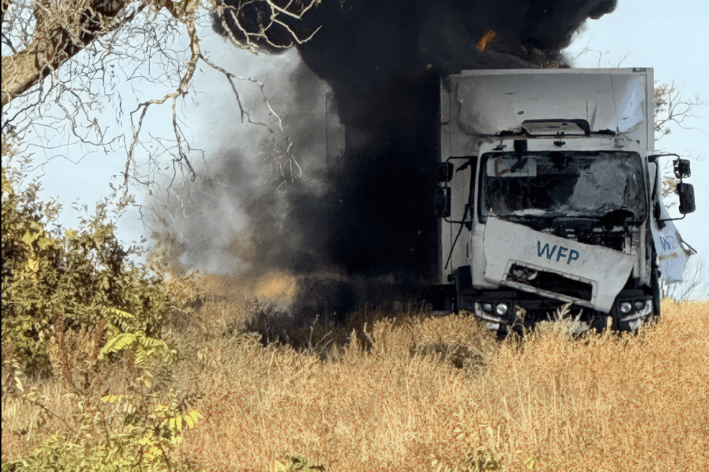 Russia Attacks Clearly Marked UN Aid Convoy Bringing Aid to Civilians in Kherson