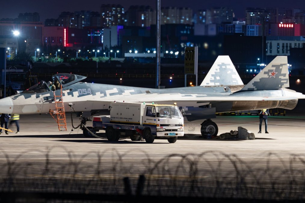 Russian Su-57 Fighter Jet Lands in China for Airshow Debut