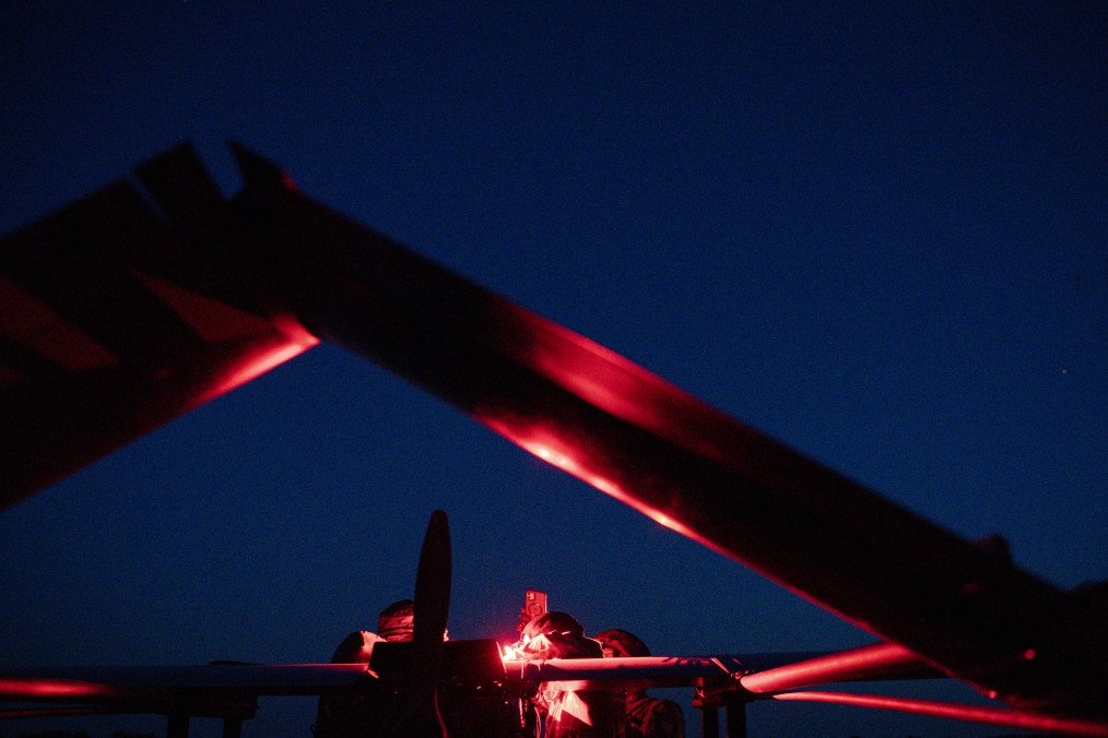 Ukrainian servicemen of the 9th Kairos Battalion prepare to launch long-range drones from an undisclosed location in Ukraine, May 16, 2026. (Source: Getty Images) Ukrainian servicemen of the 9th Kairos Battalion prepare to launch long-range drones from an undisclosed location in Ukraine, May 16, 2026. (Source: Getty Images)