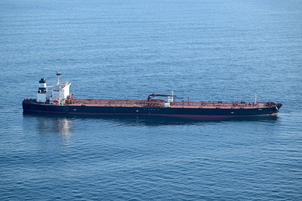 The tanker Boracay from Russia's so-called “shadow fleet” suspected of being involved in drone flights over Denmark which sailed off the Danish coast between September 22 and 25. Illustrative photo. (Source: Getty Images)