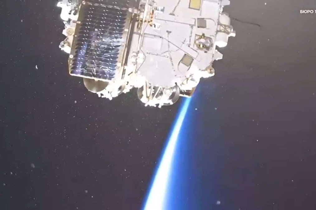 Rassvet satellite developed by Russia’s Bureau 1440 in orbit, March 2026. (Source: Bureau 1440)