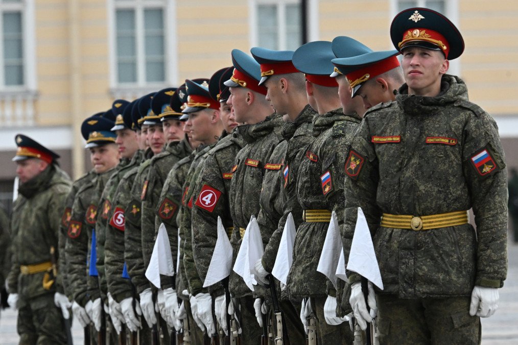 Troops attend a rehearsal for the Victory Day military parade at the Dvortsovaya Square in Saint Petersburg, Russia on April 23, 2026. Illustrative photo. (Source: Getty Images) Troops attend a rehearsal for the Victory Day military parade at the Dvortsovaya Square in Saint Petersburg, Russia on April 23, 2026. Illustrative photo. (Source: Getty Images)