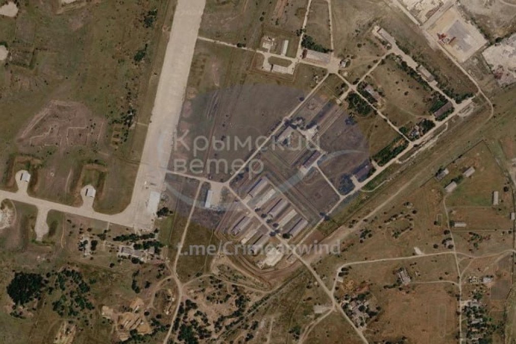 Satellite imagery shows the Hvardiiske airbase in temporarily occupied Crimea. (Source: Crimean Wind) Satellite imagery shows the Hvardiiske airbase in temporarily occupied Crimea. (Source: Crimean Wind)