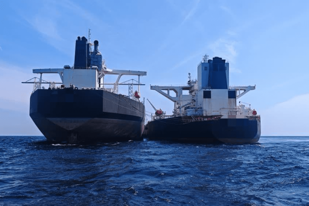 Two “shadow fleet” oil tankers, detained by the Malaysian Maritime Law Enforcement Agency, January 31, 2026. (Source: MMEA)