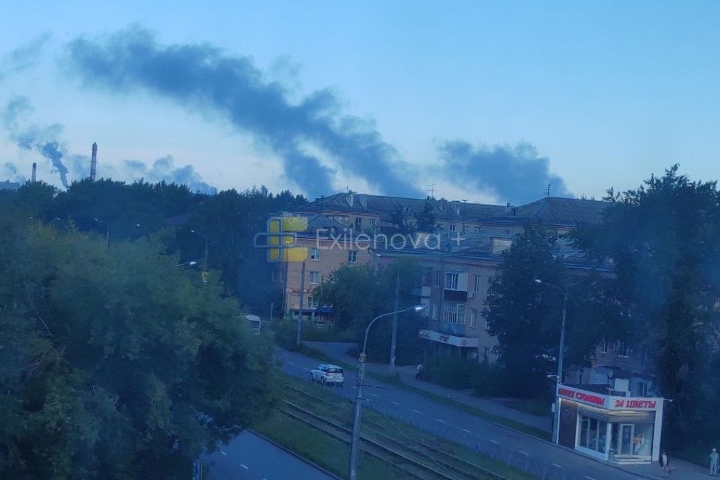 Smoke seen in Zelenodolsk in Russia’s Tatarstan region, July 31, 2026. Smoke seen in Zelenodolsk in Russia’s Tatarstan region, July 31, 2026.