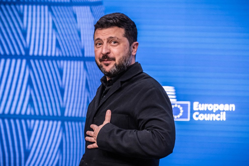 Ukrainian President Volodymyr Zelenskyy leaves a press conference during the EU summit in Brussels, Belgium, on October 16, 2026. (Source: Getty Images) Ukrainian President Volodymyr Zelenskyy leaves a press conference during the EU summit in Brussels, Belgium, on October 16, 2026. (Source: Getty Images)