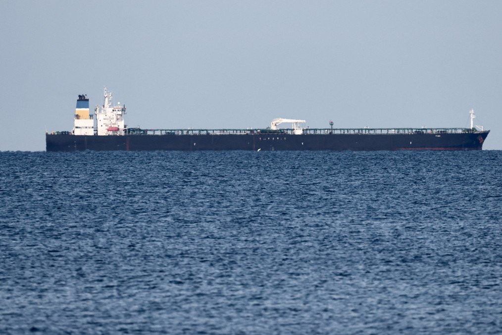 The Mozambican-flagged oil tanker “Deyna,” suspected of belonging to the Russian's shadow fleet on Mars 23, 2026. Illustrative photo. (Source: Getty Images)