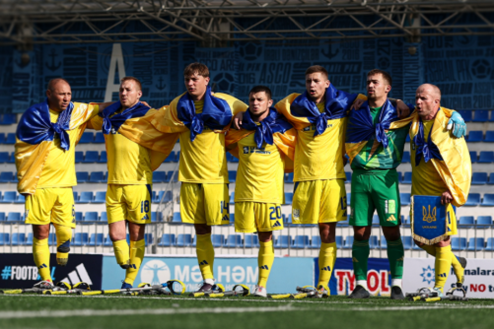 Ukraine National Amputee Football Team Qualifies for 2026 World Cup Ukraine national amputee football team. (Instagram/Worldamputeefootball)