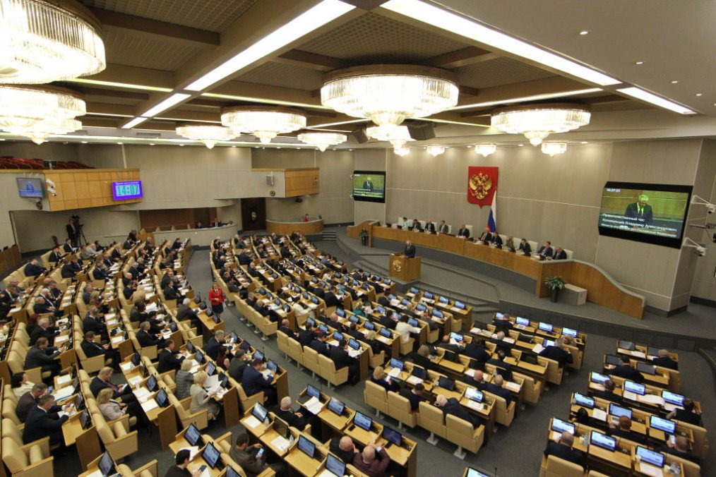 Russian Interior Minister Vladimir Kolokoltsev speeches during the plenary session of State Duma on October 19, 2022 in Moscow, Russia. (Source: Getty Images)