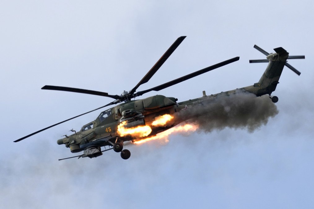 Ukrainian Saboteur Blows Up Russian Mi-28 Attack Helicopter Deep Inside Russia