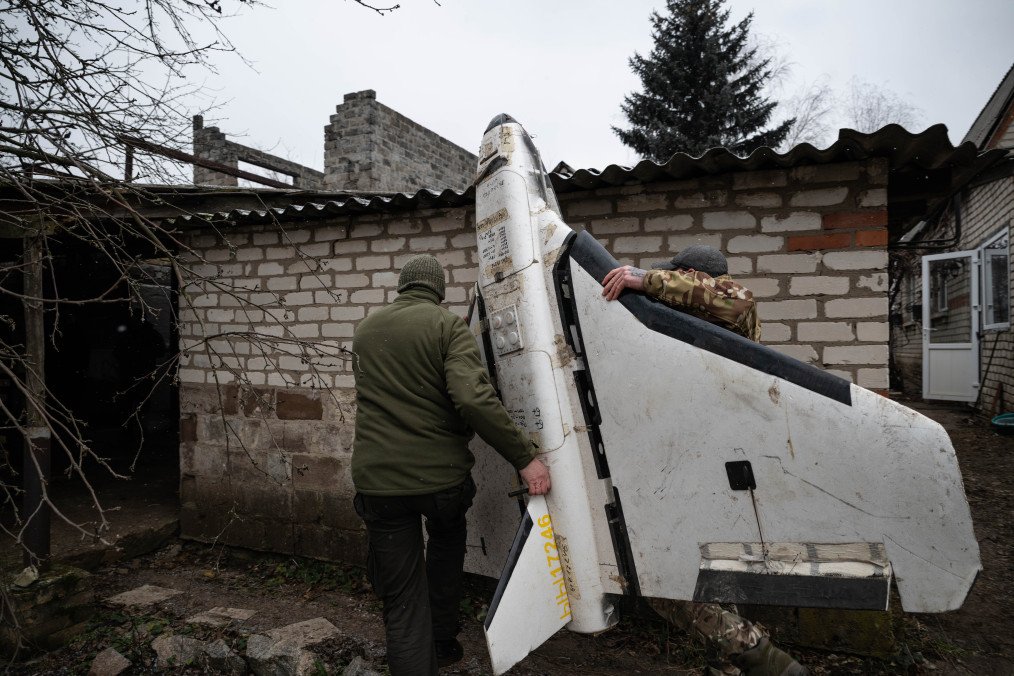Ukrainian STING Drone Downs Russian Shahed UAV Armed with R-60 Missile, Video