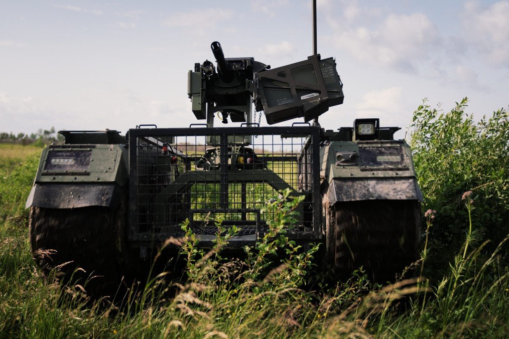 Ukraine Teams with Estonia’s Milrem to Mount “Burya” Turret on THeMIS Drone for Long-Range Grenade Strikes