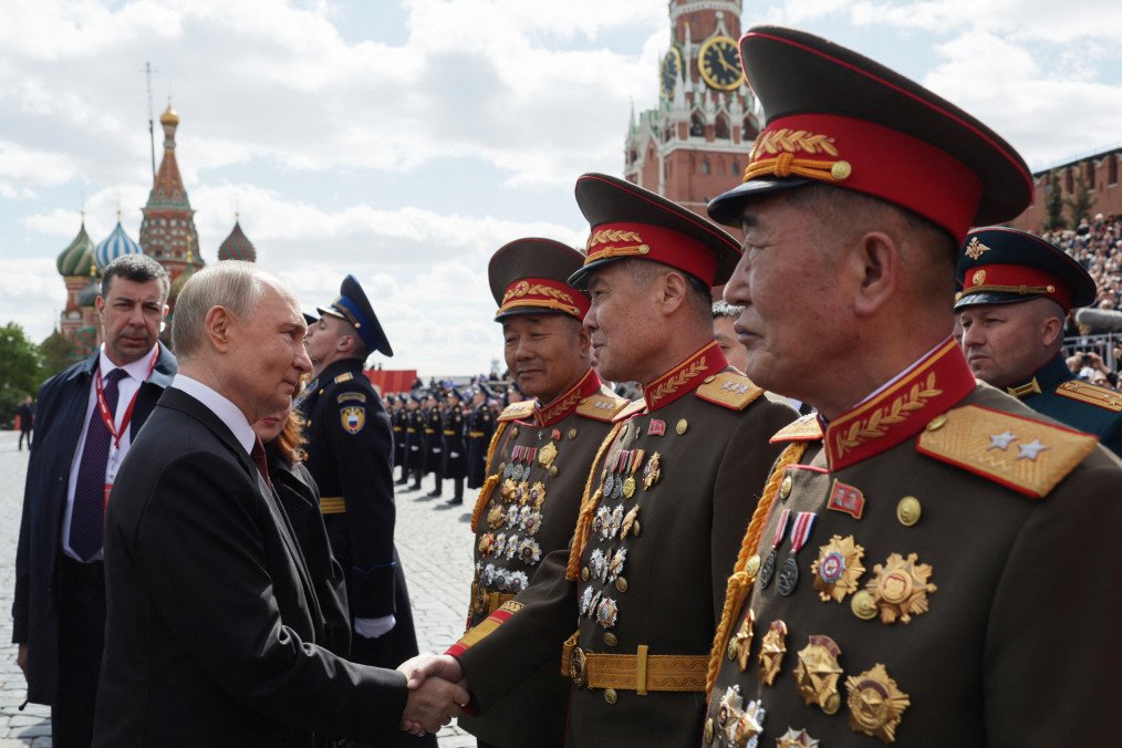 Russian leader Vladimir Putin meets North Korean servicemen following the Victory Day military parade on Red Square in Moscow, May 9, 2025. (Source: Getty Images) Russian leader Vladimir Putin meets North Korean servicemen following the Victory Day military parade on Red Square in Moscow, May 9, 2025. (Source: Getty Images)