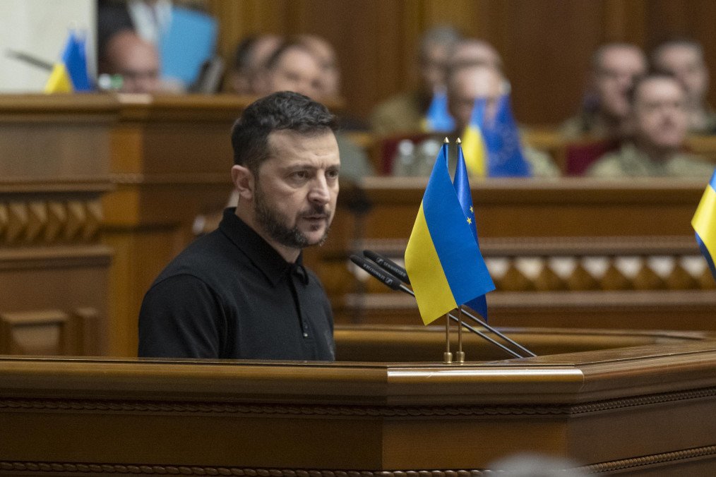 Ukrainian President Volodymyr Zelenskyy Presents Ukraine’s Resilience Plan in Parliament