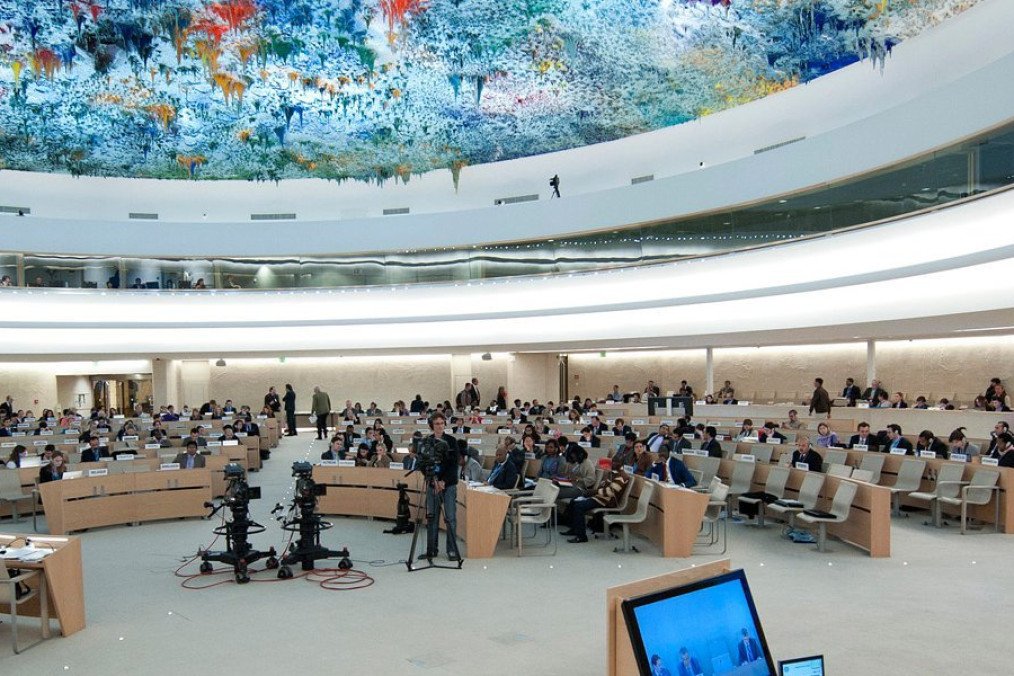 Russia Labels International Federation for Human Rights as “Undesirable Organization” A session at the United Nations Human Rights Council in Geneva (Source: International Federation for Human Right)
