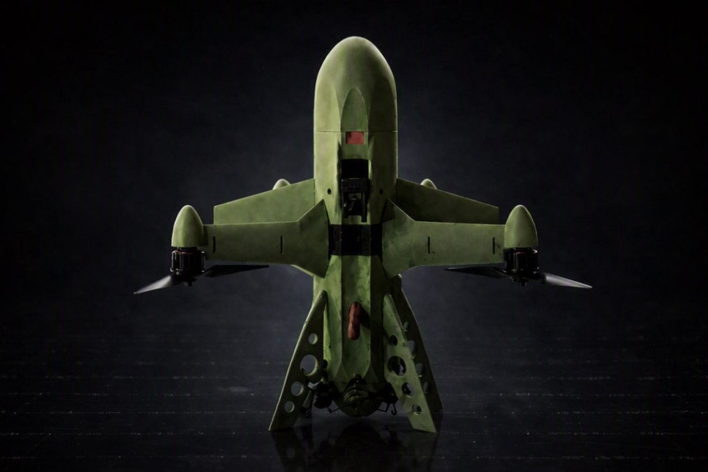 A rendering of Ukraine’s Skazhenyi interceptor drone. (Source: UV Military Cluster via Militarnyi) A rendering of Ukraine’s Skazhenyi interceptor drone. (Source: UV Military Cluster via Militarnyi)