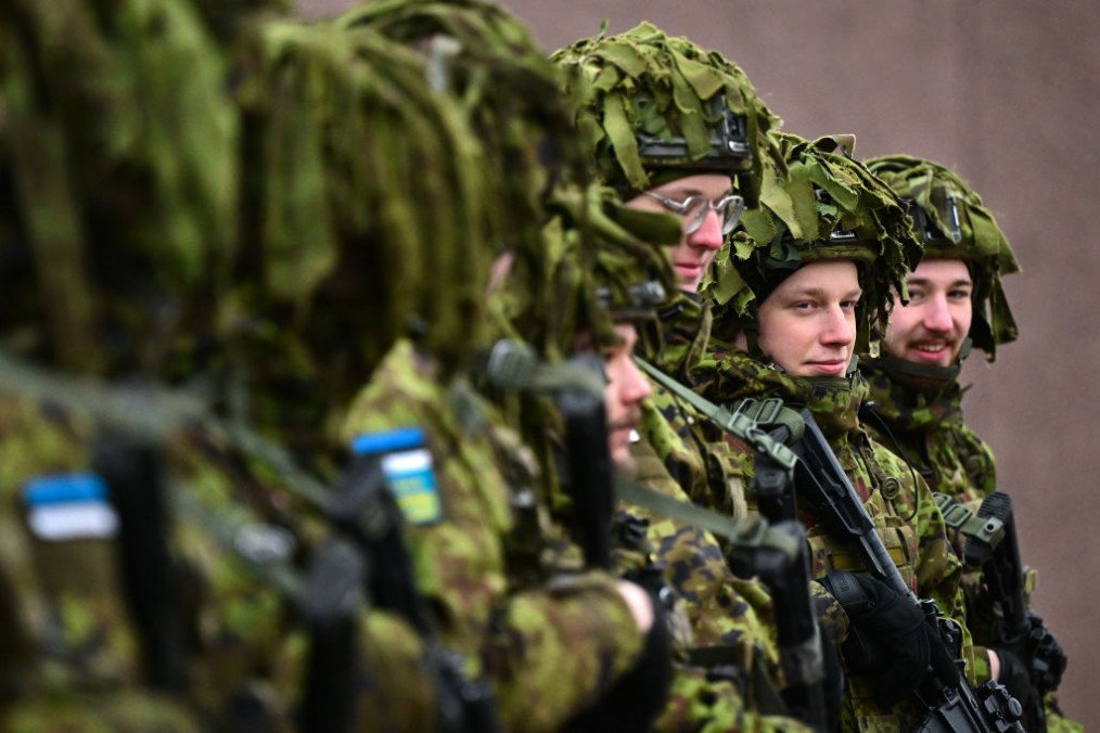 Estonian Troops wait to greet Prince William at Tapa camp on March 21, 2025 in Tallinn, Estonia. (Source: Getty Images) Estonian Troops wait to greet Prince William at Tapa camp on March 21, 2025 in Tallinn, Estonia. (Source: Getty Images)