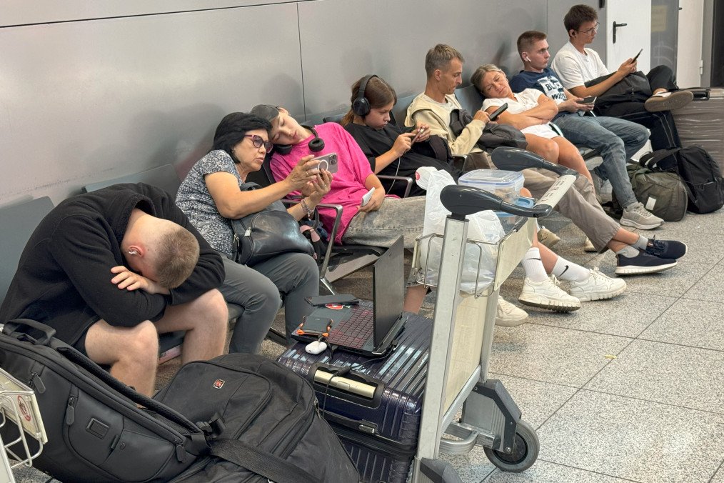 People wait for their flights at the Sheremetyevo International Airport on the outskirts of Moscow on July 28, 2025. People wait for their flights at the Sheremetyevo International Airport on the outskirts of Moscow on July 28, 2025.