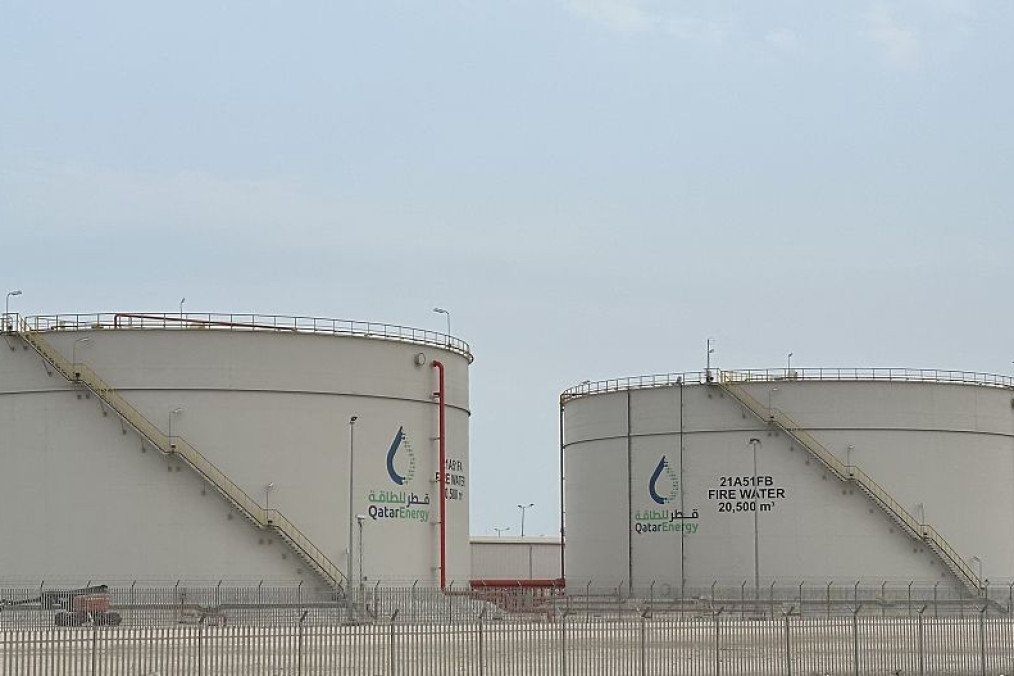 Facilities of QatarEnergy are seen in the Mesaieed Industrial Area south of Doha, Qatar on March 5, 2026. (Source: Getty Images)