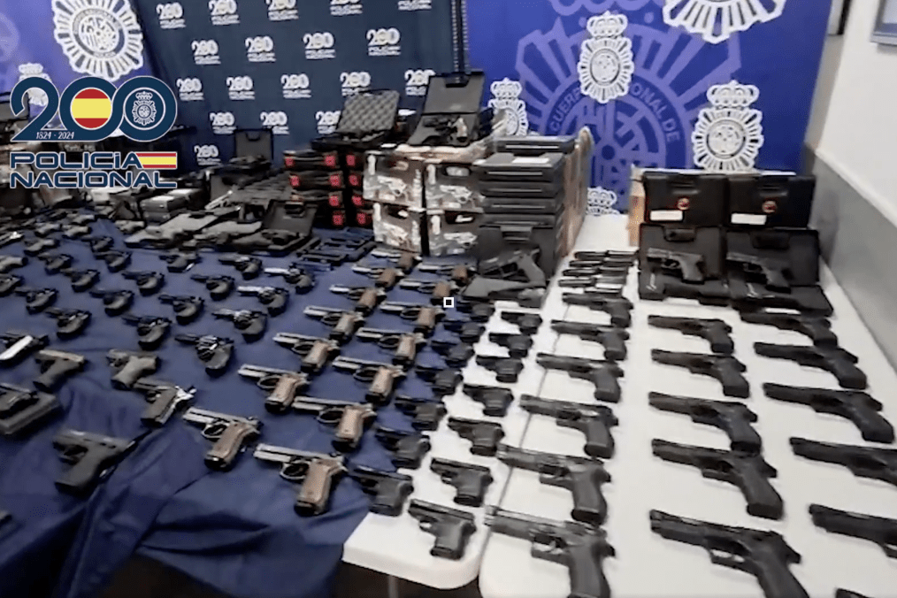 Weapons seized during a Spanish police operation on September 10, 2026. (Source: Spanish National Police) Weapons seized during a Spanish police operation on September 10, 2026. (Source: Spanish National Police)