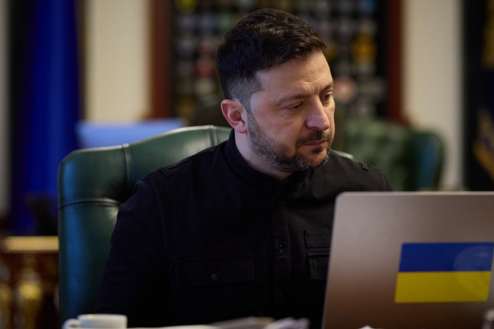 Ukrainian President Volodymyr Zelenskyy in his office, December 25, 2025. (Source: ZelenskyyUa/X)