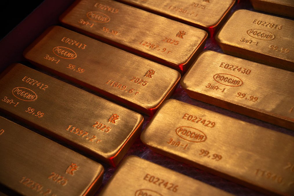 A view of the production of silver granules and gold ingots in Krasnoyarsk, Russia on June 16, 2026. (Source: Getty Images) A view of the production of silver granules and gold ingots in Krasnoyarsk, Russia on June 16, 2026. (Source: Getty Images)
