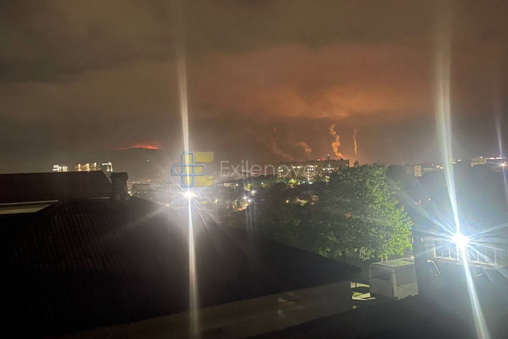Fire and smoke rise over the Grushovaya oil depot in Novorossiysk following a reported Ukrainian drone strike on the facility near Russia’s Black Sea coast. (Source: Exilenova+) Fire and smoke rise over the Grushovaya oil depot in Novorossiysk following a reported Ukrainian drone strike on the facility near Russia’s Black Sea coast. (Source: Exilenova+)