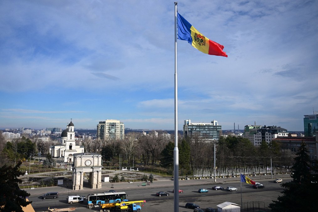President Sandu Finalizes Moldova Exit From Post-Soviet Bloc Flag of Moldova. (Source: Getty Images)