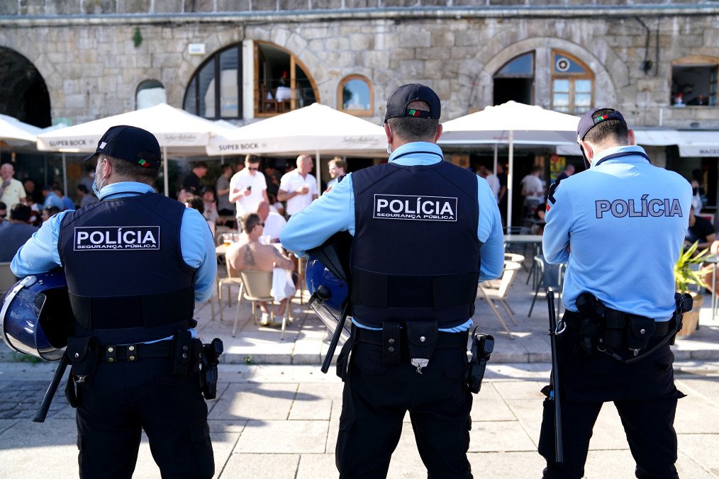 The local police arrive as fans gather in Porto ahead of the UEFA Champions League final in Porto, Portugal. Picture date: Friday May 28, 2021. Illustrative photo. (Source: Getty Images)