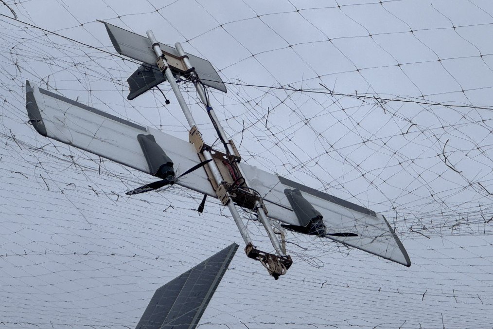 Russia Secretly Tests Fiber-Optic Drone Capable of Striking Deep Frontline Targets Wreckage of Russian Molniya UAV. (Source: Getty Images)