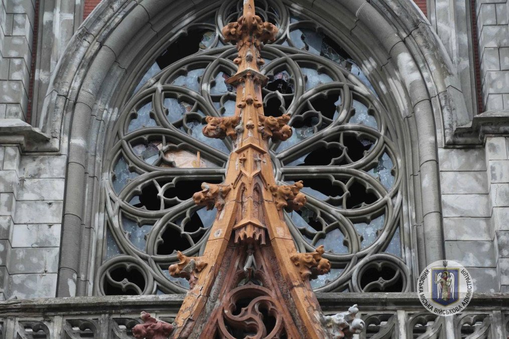 Kyiv’s Historic St. Nicholas Cathedral, Over 100 Years Old, Damaged in Russian Missile Strike