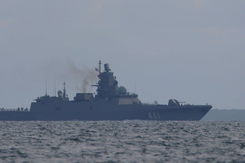 The frigate Admiral Kasatonov is leaving the Baltic Sea on August 17, 2026.