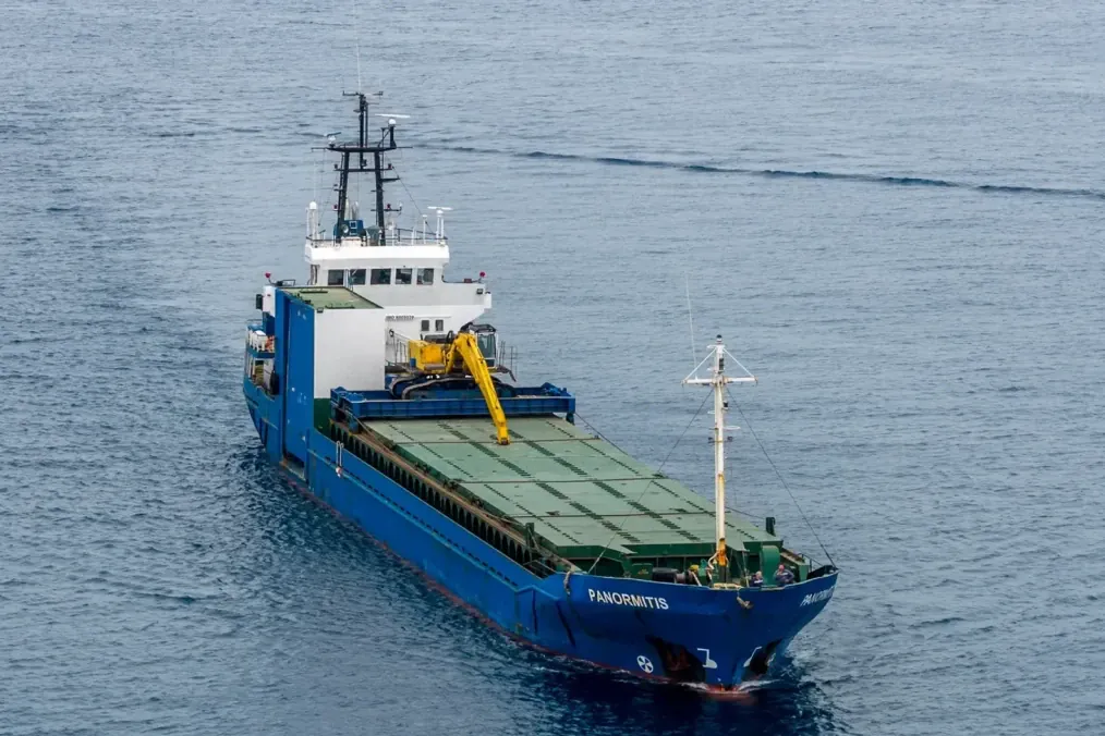 Bulk carrier PANORMITIS, suspected of transporting stolen Ukrainian grain. (Source: MarineTraffic / Filippos Filippou)