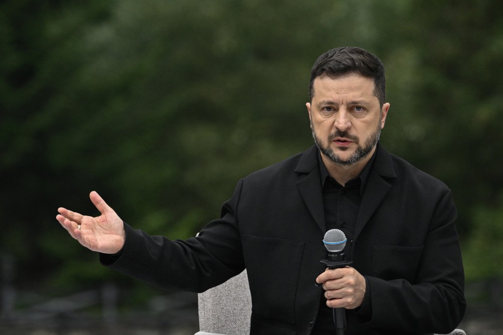 Ukrainian President Volodymyr Zelenskyy speaks during the Carpathian 8 summit in the Ivano-Frankivsk region, September 18, 2026. (Source: Getty Images) Ukrainian President Volodymyr Zelenskyy speaks during the Carpathian 8 summit in the Ivano-Frankivsk region, September 18, 2026. (Source: Getty Images)