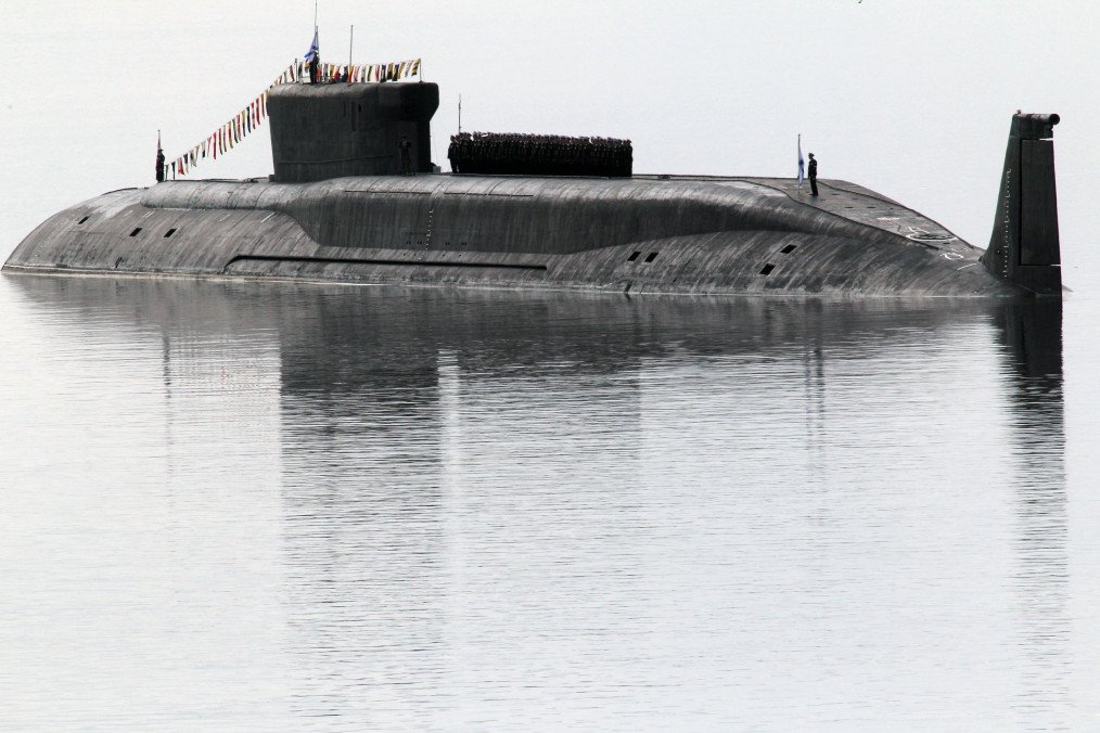 Russian nuclear submarine Yuri Dolgorukiy, a Project 955 “Borei”-class SSBN, seen during Navy Day celebrations in Severomorsk on July 27, 2014. India is expected to lease a similar vessel from Russia under a $2 billion agreement. (Source: Getty Images)