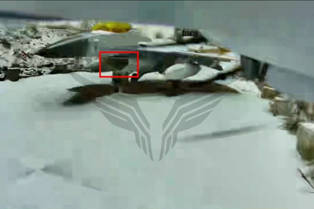 Ukrainian mockup of an F-16 fighter jet, Kirovohrad region, January 26, 2026. (Source: Russian media)