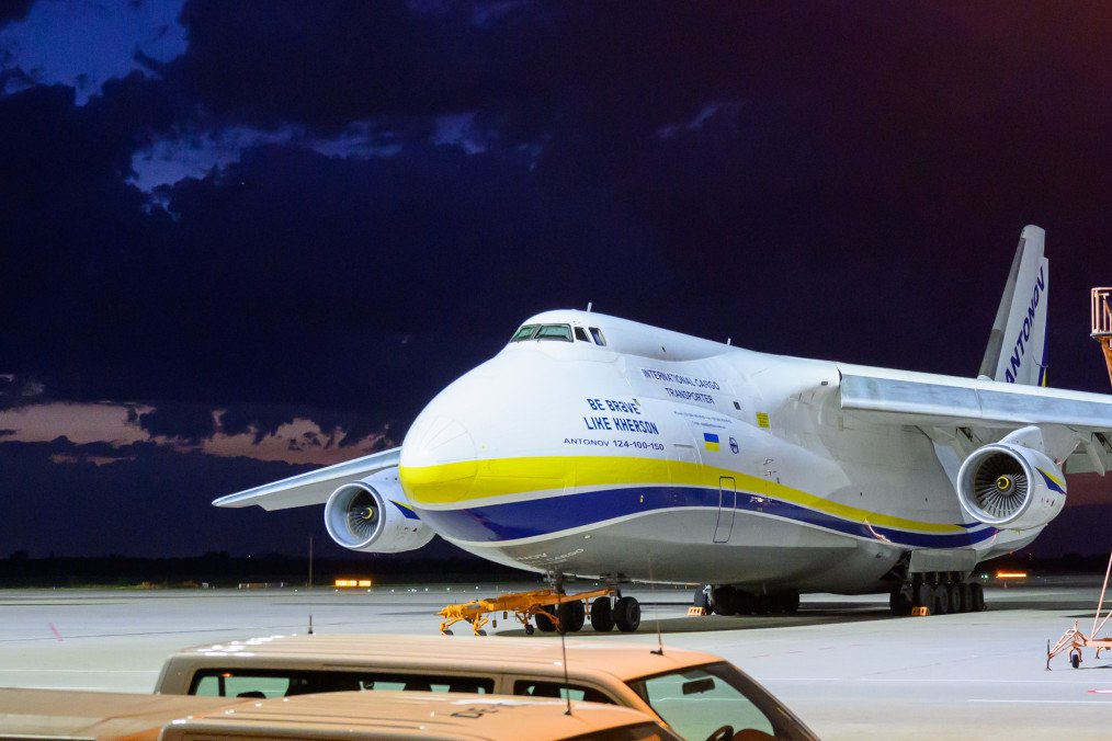 A Ukrainian Antonov An-124 cargo aircraft parked at Leipzig/Halle Airport after German authorities defused an explosive-equipped drone found near the plane, August 5, 2026. (Source: Getty Images) A Ukrainian Antonov An-124 cargo aircraft parked at Leipzig/Halle Airport after German authorities defused an explosive-equipped drone found near the plane, August 5, 2026. (Source: Getty Images)