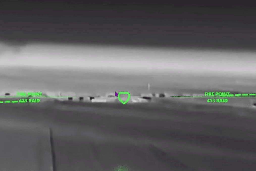 Ukraine’s USF Hit Russian Gas Infrastructure and Supply Chains in Deep Drone Operations, Video A thermal drone camera view shows a strike on a Russian military target. (Source: screenshot from a video by the Unmanned Systems Forces, "Birds of Madyar")