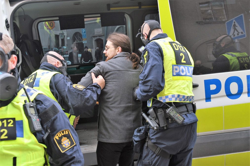 Hundreds of people gather to stage a protest against coronavirus (Covid-19) restrictions in Stockholm, Sweden on March 20, 2021. Illustrative photo: (Source: Getty Images)