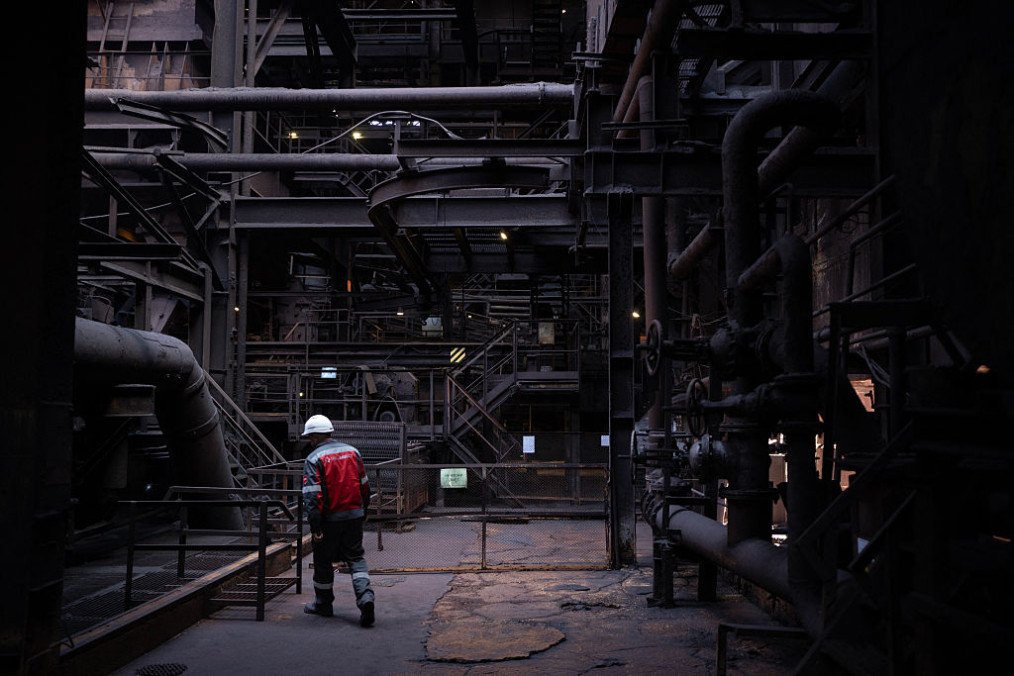 An employee walks at an iron ore processing plant operated by the Metinvest Group in Kryvyi Rih, on April 14, 2026, amid the Russian invasion of Ukraine. (Source: Getty Images) An employee walks at an iron ore processing plant operated by the Metinvest Group in Kryvyi Rih, on April 14, 2026, amid the Russian invasion of Ukraine. (Source: Getty Images)