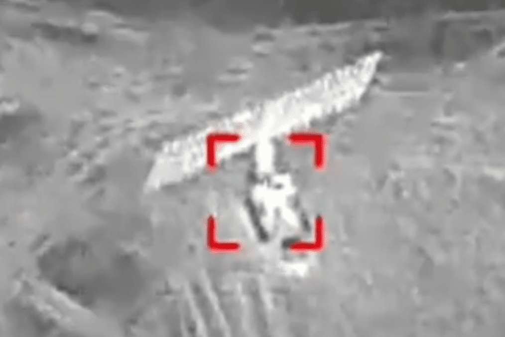 A Ukrainian drone targets a Russian Nebo-M radar system. (Source: Ukraine’s “Achilles” brigade of the Unmanned Systems Forces)